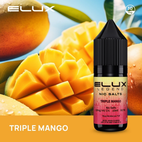 ELUX Nic Salt 10ml E Liquid 5mg 10mg | 20mg - Triple Mango :: Online  Shopping Vapes Birmingham